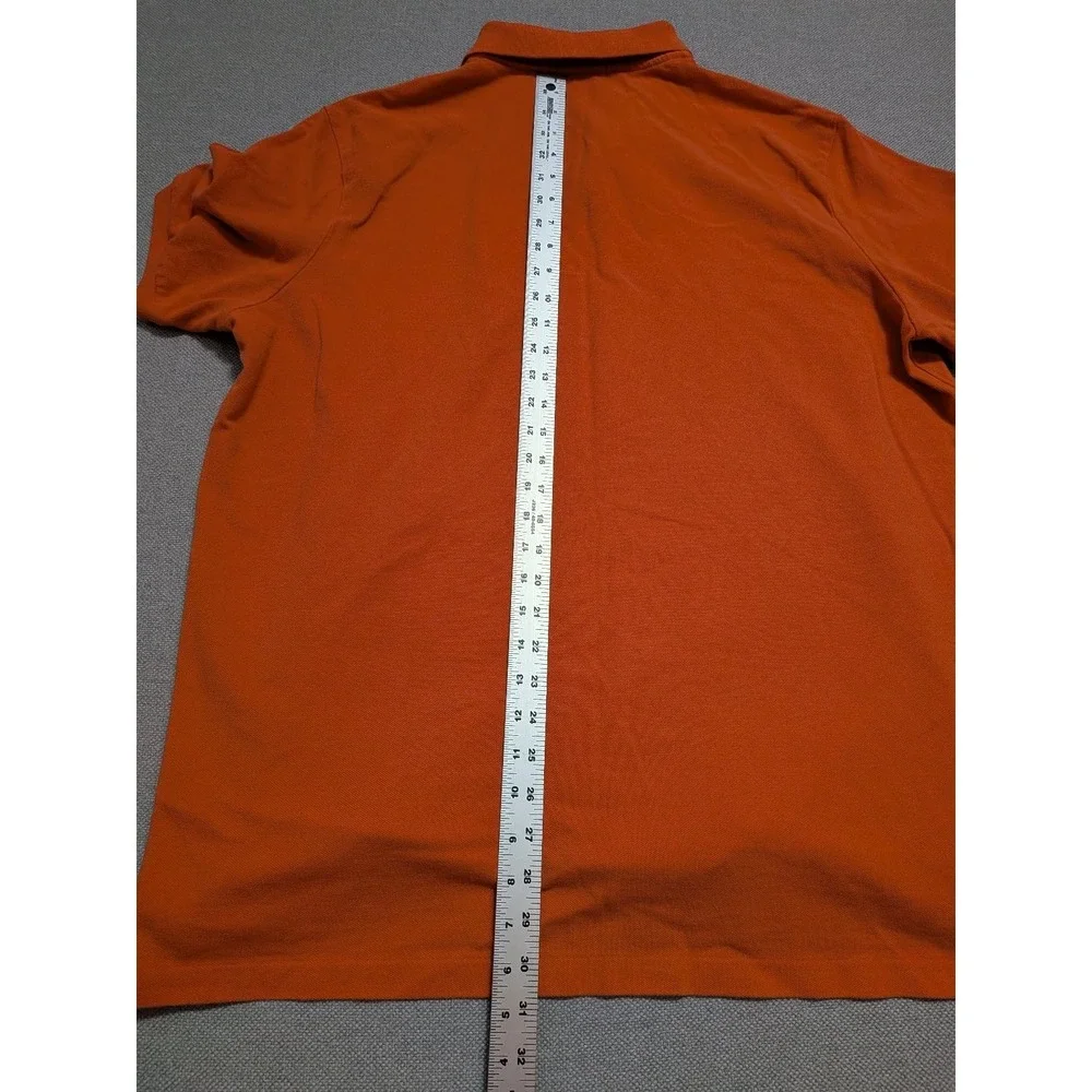 Polo Ralph Lauren Men's Orange XL Cotton Pique Classic Fit Polo Shirt Pony